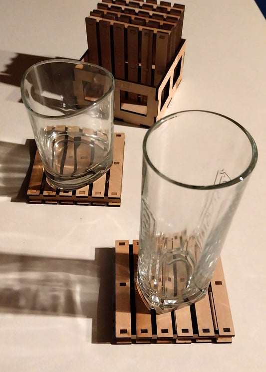 bar - apéritif - dessous de verre en bois