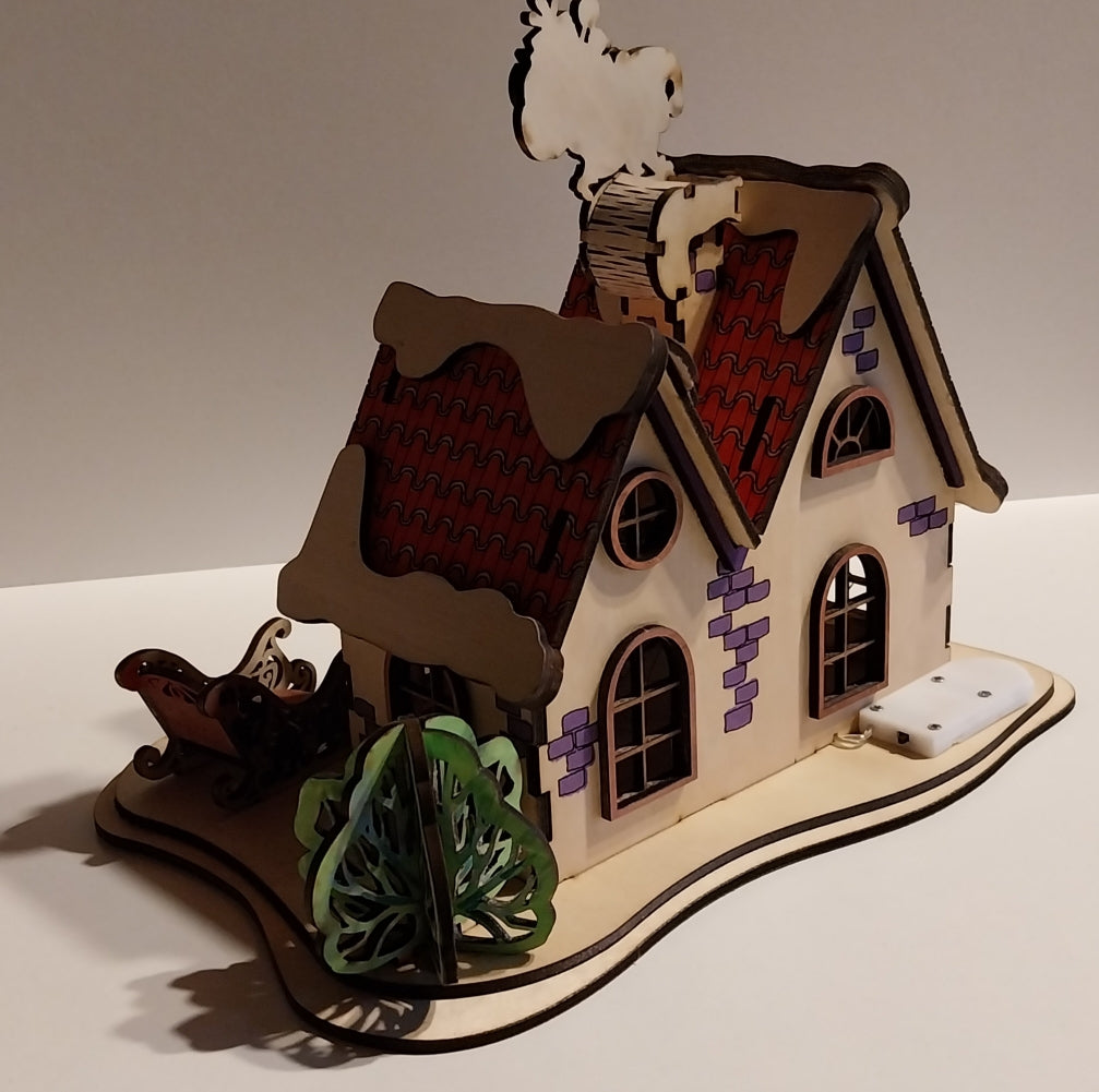 Maison avec père Noël