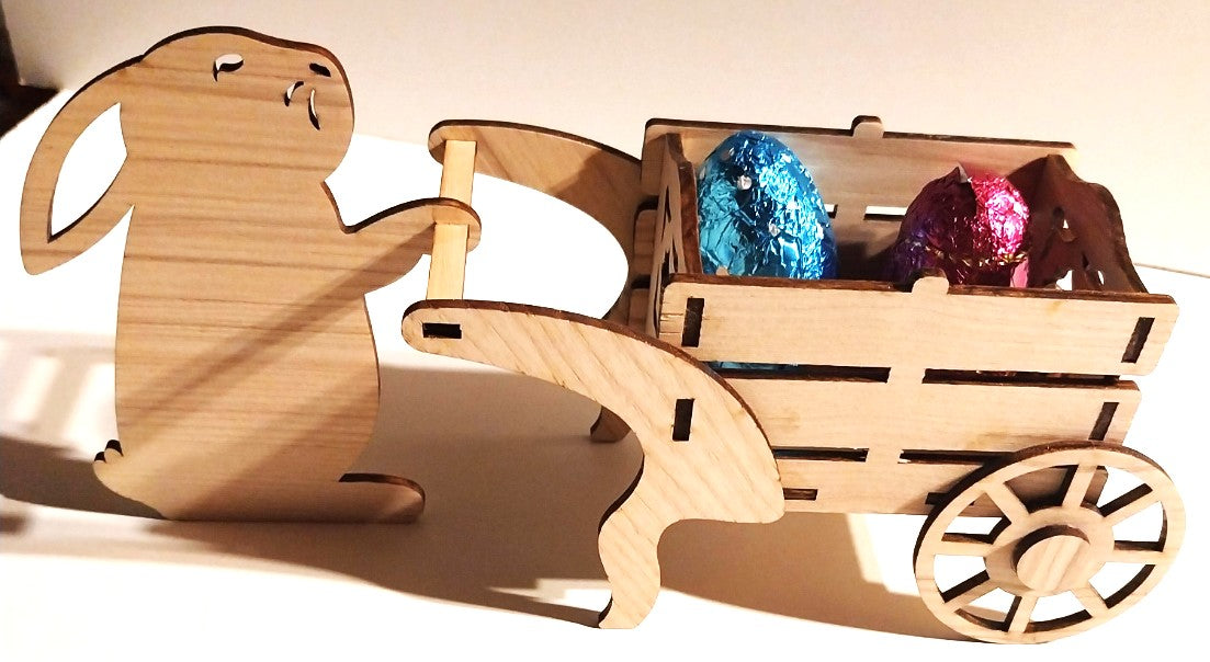 Lapin avec charrette
