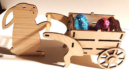 Lapin avec charrette